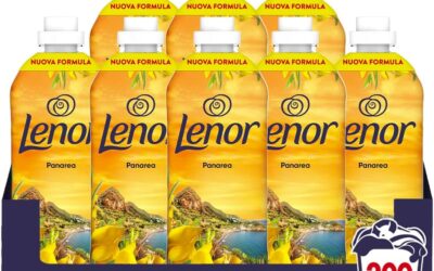 LENOR Ammorbidente Lavatrice Concentrato, 200 Lavaggi (25×8), Atmosfere D’Italia Panarea, Freschezza Di Lunga Durata E Morbidezza Di Origine Vegetale, Lenzuola Profumate Fino A 1 Settimana