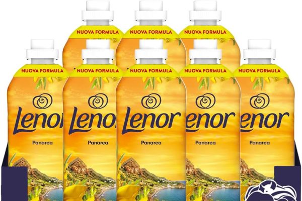 LENOR Ammorbidente Lavatrice Concentrato, 200 Lavaggi (25×8), Atmosfere D’Italia Panarea, Freschezza Di Lunga Durata E Morbidezza Di Origine Vegetale, Lenzuola Profumate Fino A 1 Settimana