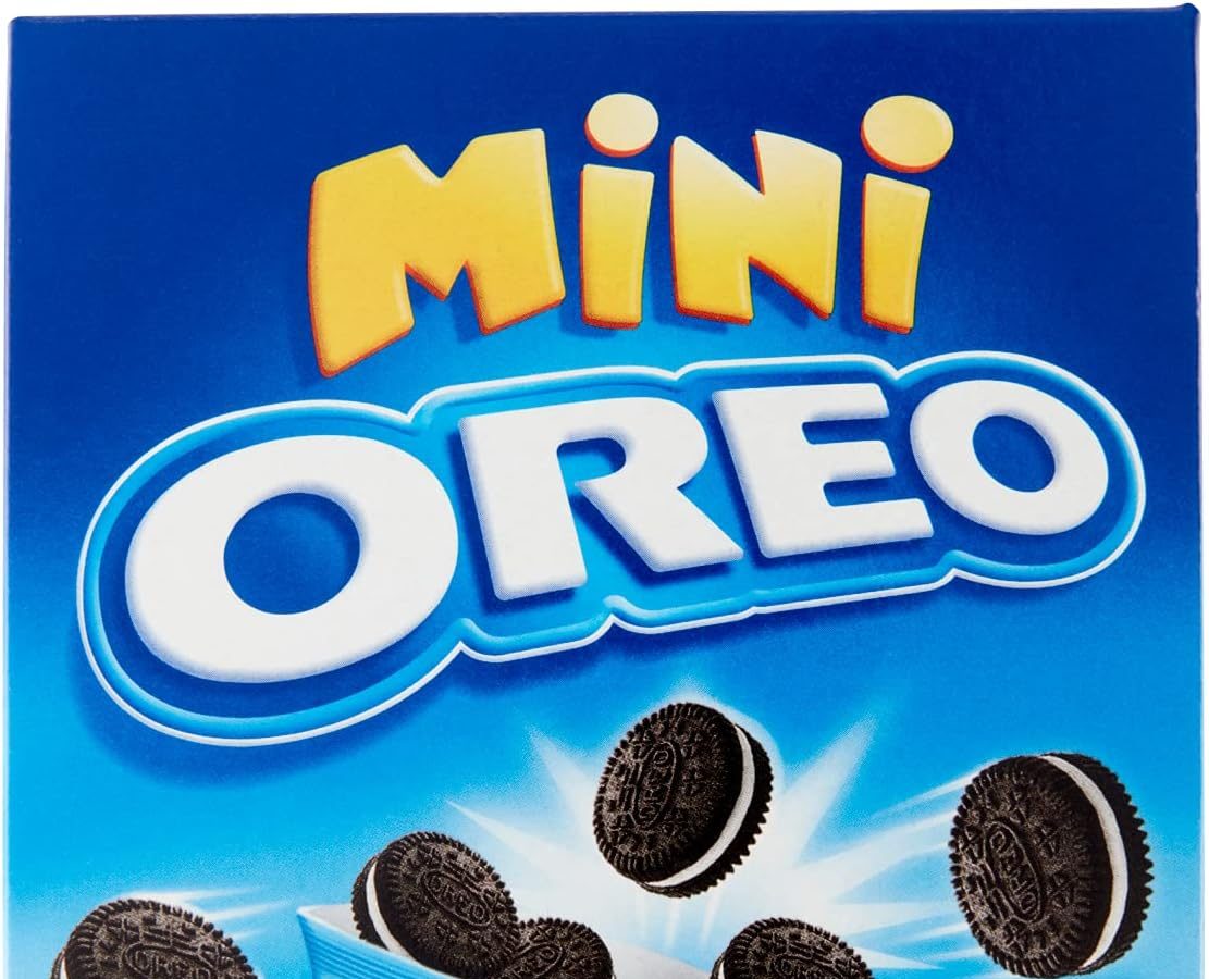Oreo Original Mini, Piccoli Biscotti al Cacao Ripieni di Crema al Gusto Vaniglia, 4x40g (4 monoporzioni da 40g)