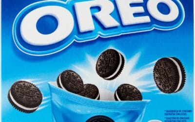 Oreo Original Mini, Piccoli Biscotti al Cacao Ripieni di Crema al Gusto Vaniglia, 4x40g (4 monoporzioni da 40g)