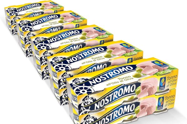 Nostromo – Tonno all’olio di oliva, 30 lattine da 70gr. Formato scorta da 10 confezioni. Fonte di proteine, senza conservanti.