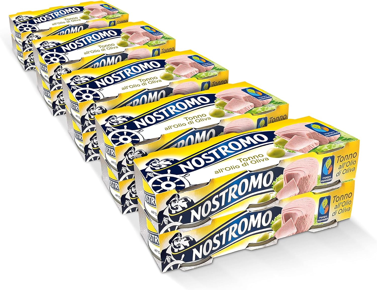 Nostromo – Tonno all’olio di oliva, 30 lattine da 70gr. Formato scorta da 10 confezioni. Fonte di proteine, senza conservanti.