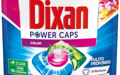 Dixan Power Caps Color, Detersivo Lavatrice in Capsule, 60 capsule (lavaggi)