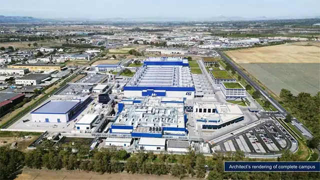 Il rendering del Catania Campus di STMicroelectronics