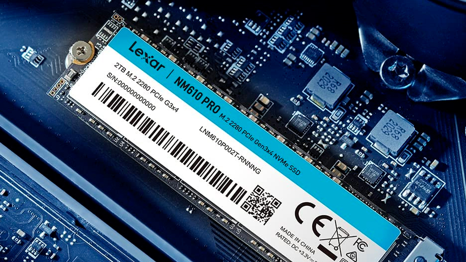 Nessun SSD da 2TB costa meno, di nessun tipo: Lexar NM610 Pro PCIe Gen.3 da 3300MB/s a 109€!