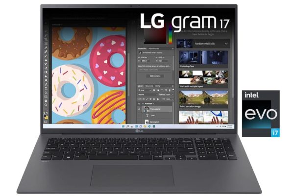Questo LG Gram per creator è spettacolare: 17'', 2560×1600 pixel, Core i7, 16GB/1TB, 1,35Kg, 1.199€!