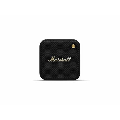 Marshall Willen Altoparlanti Bluetooth Wireless 15 Ore di Riproduzione IP67 Impermeabile Ricarica Rapida Impilabile Nero e Ottone