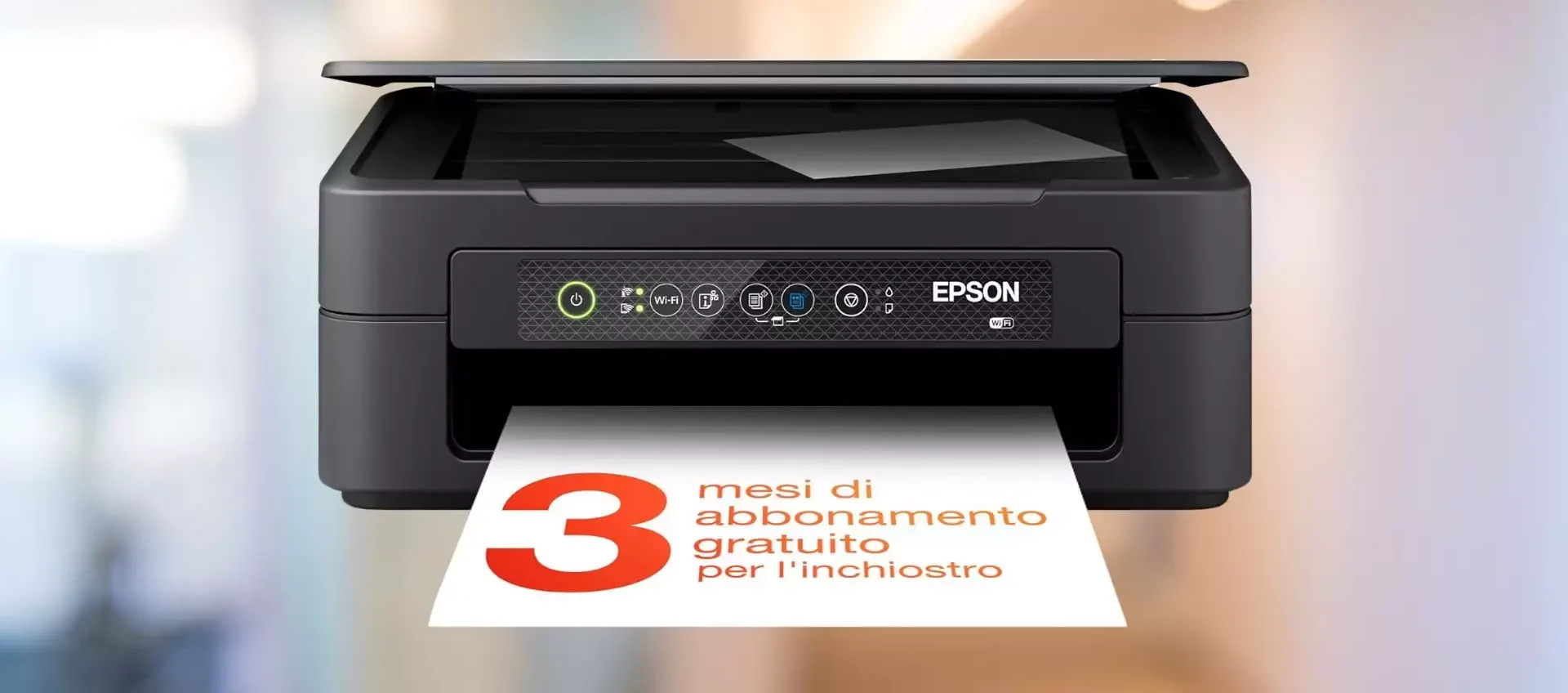 Stampante Epson multifunzione 3-in-1 con 3 mesi di inchiostro GRATIS in OFFERTA su Amazon