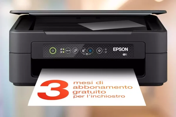 Stampante Epson multifunzione 3-in-1 con 3 mesi di inchiostro GRATIS in OFFERTA su Amazon