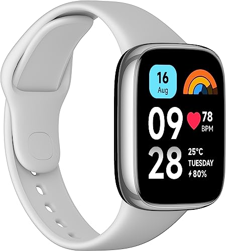 Xiaomi Redmi Watch 3 Active, Display LCD 1.83″, Telefonate Bluetooth, Monitoraggio della SpO2 e Frequenza Cardiaca, Resistenza all’Acqua 5ATM, Autonomia di 12 giorni, 100+ Modalità Fintness, Grigio