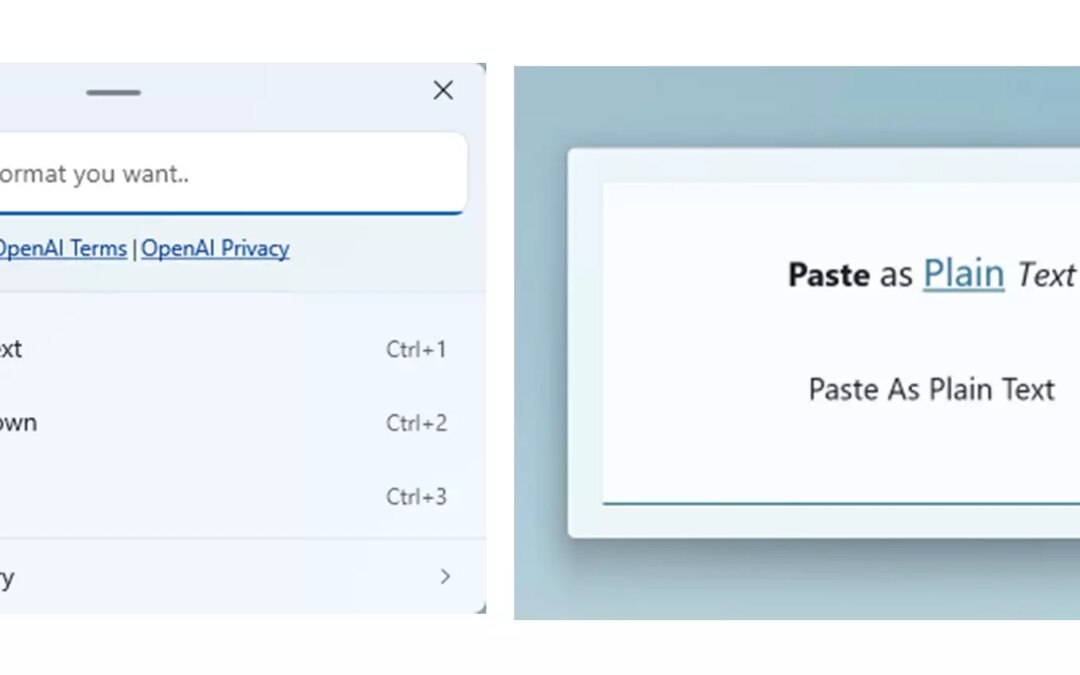 Copia e incolla con AI su Windows: arriva Advanced Paste