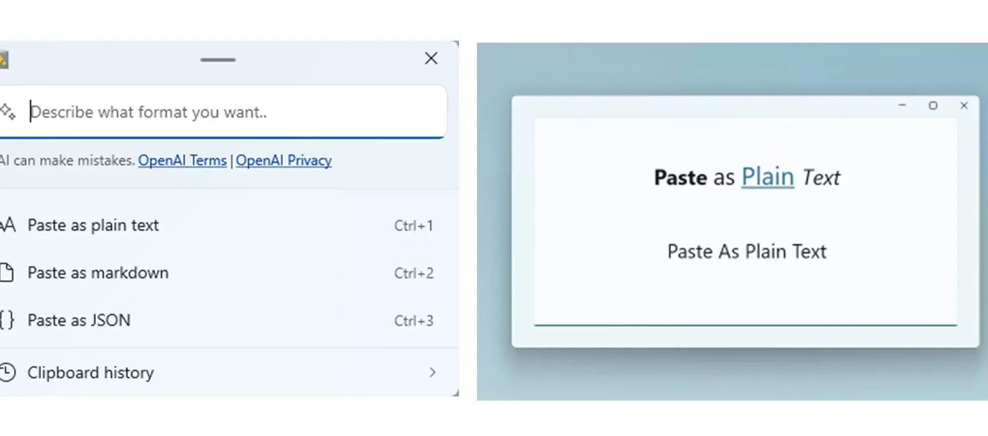 Copia e incolla con AI su Windows: arriva Advanced Paste
