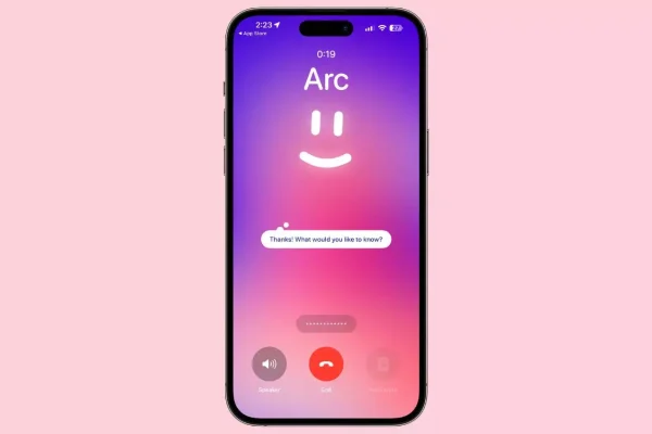 Call Arc di Arc Search fornisce risposte AI vocali istantanee