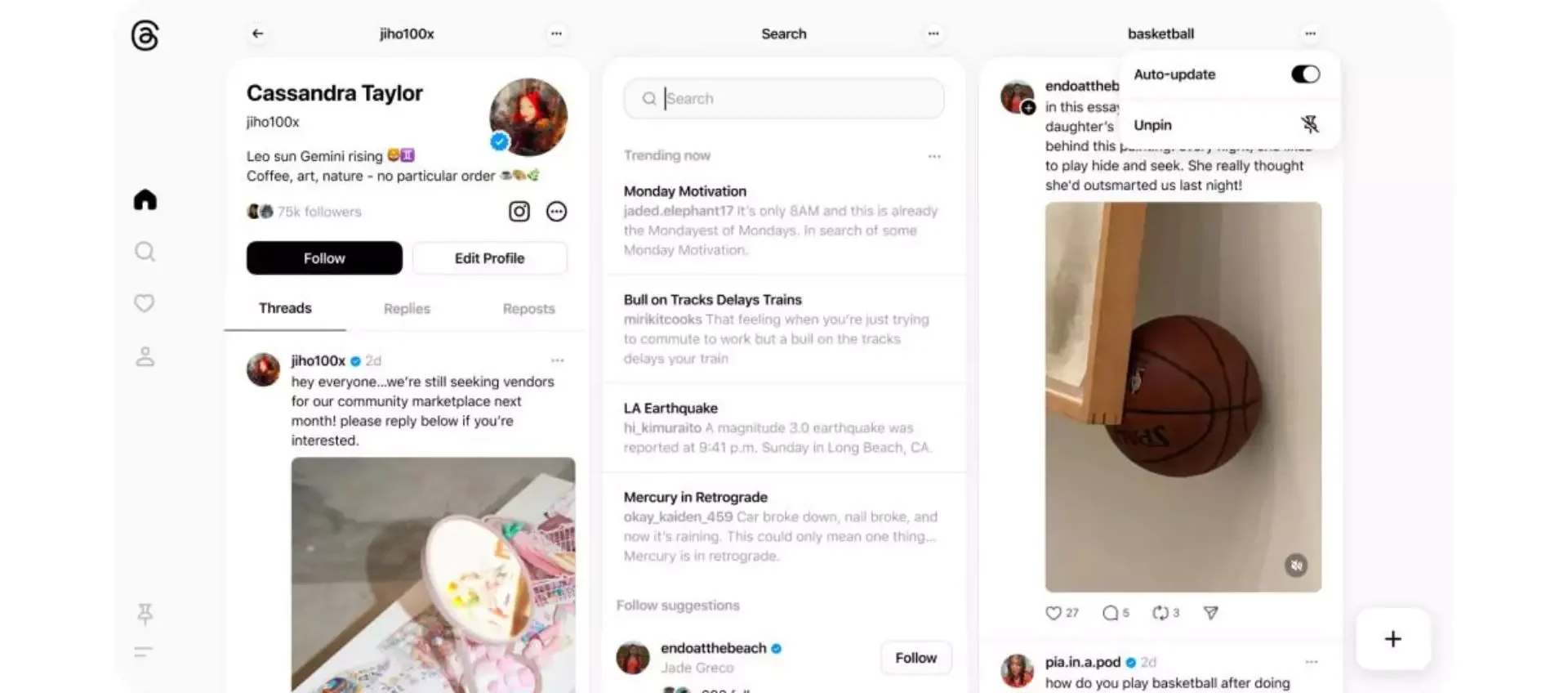 nuova interfaccia in stile TweetDeck arriva su desktop