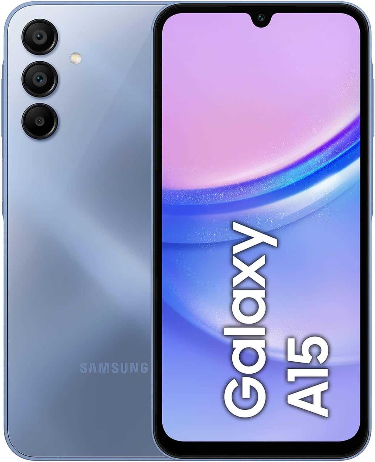 Samsung Galaxy A15, Smartphone Android 14, Display Super AMOLED 6.5″ FHD+, 4GB RAM, 128GB, memoria interna espandibile fino a 1TB, Batteria 5.000 mAh, Blue [Versione Italiana]