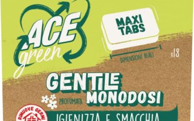ACE CANDEGGINA GENTILE GREEN MONODOSE, Confezione da 18 tabs