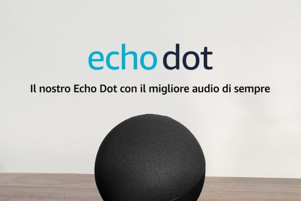 Echo Dot (5ª generazione, modello 2022) | Altoparlante intelligente Wi-Fi e Bluetooth, suono più potente e dinamico, con Alexa | Antracite