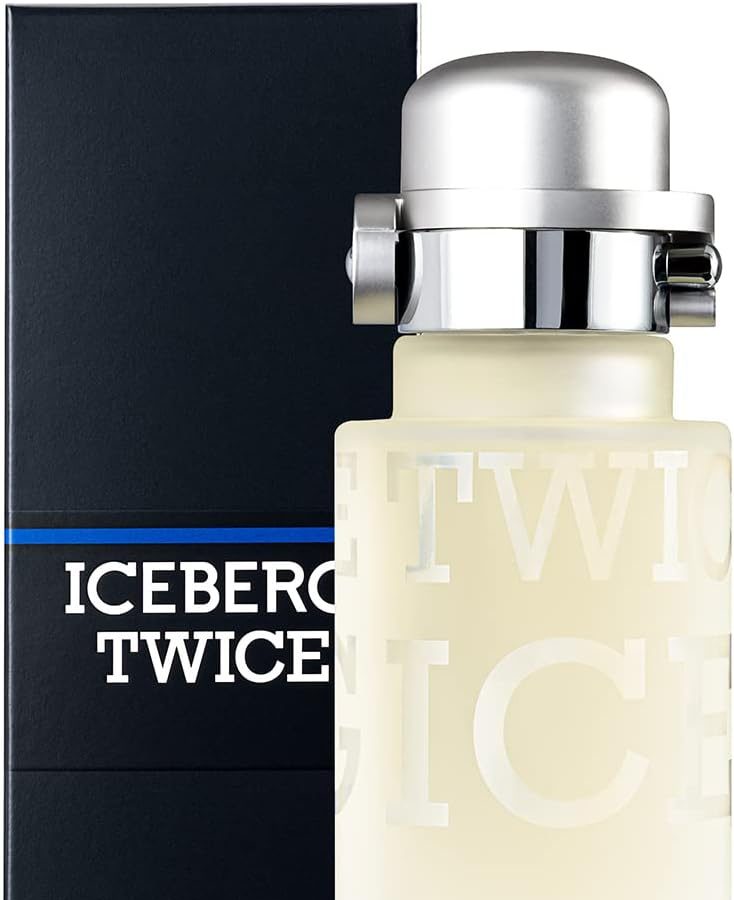 ICEBERG Twice Man – Eau de Toilette 125 ml, Profumo da Uomo dalle Note Fougère Aromatiche, Lussuoso Flacone in Vetro Trasparente, Design Art Deco