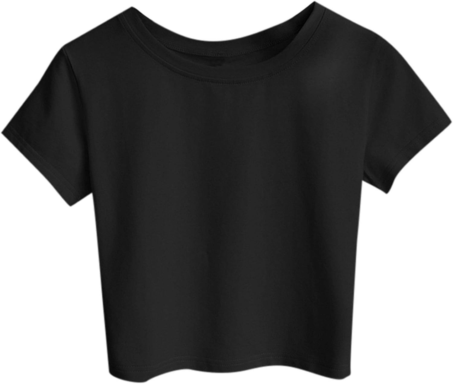 Uwdiohq Top Casual Camicetta Canotta Donna Colore Crop Solid T-Shirt Camicetta da Donna Maglia Taglio Asimmetrico Estiva Semplice Top Basic vestibilità Leggera Maglietta