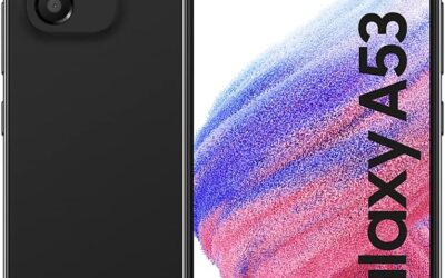 Samsung Galaxy A53 5G Smartphone Android, Display Infinity-O FHD+ Super AMOLED 6.5”¹, 6GB RAM e 128GB di memoria interna espandibile², Batteria 5.000 mAh, Awesome Black [Versione Italiana]