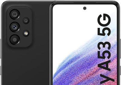 Samsung Galaxy A53 5G Smartphone Android, Display Infinity-O FHD+ Super AMOLED 6.5”¹, 6GB RAM e 128GB di memoria interna espandibile², Batteria 5.000 mAh, Awesome Black [Versione Italiana]