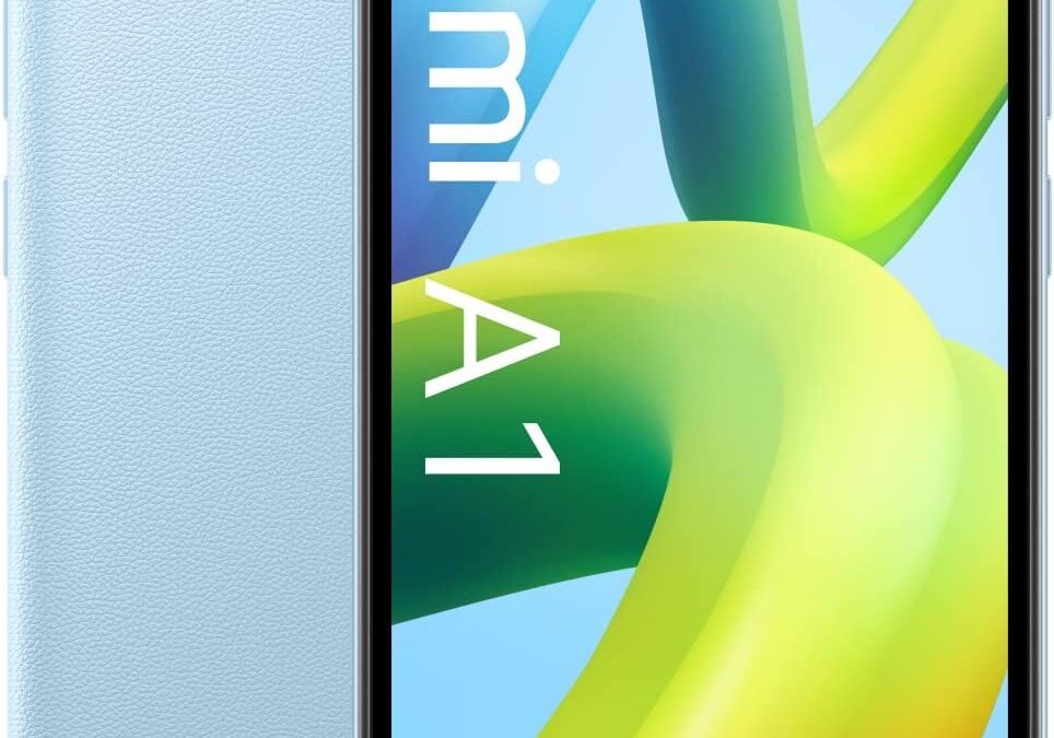 Xiaomi Redmi A1 Smartphone 4G, ampio display HD+ da 6,52″, batteria 5000 mAh, doppia fotocamera 8 MP, 32 GB, colore: blu.