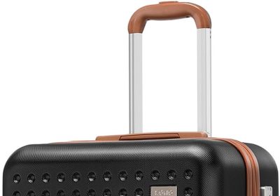 Kono Valigia Grande da 76cm Trolley Bagaglio Rigida e Leggero Valigie con TSA Lucchetto e 4 Ruote Girevoli (Nero)