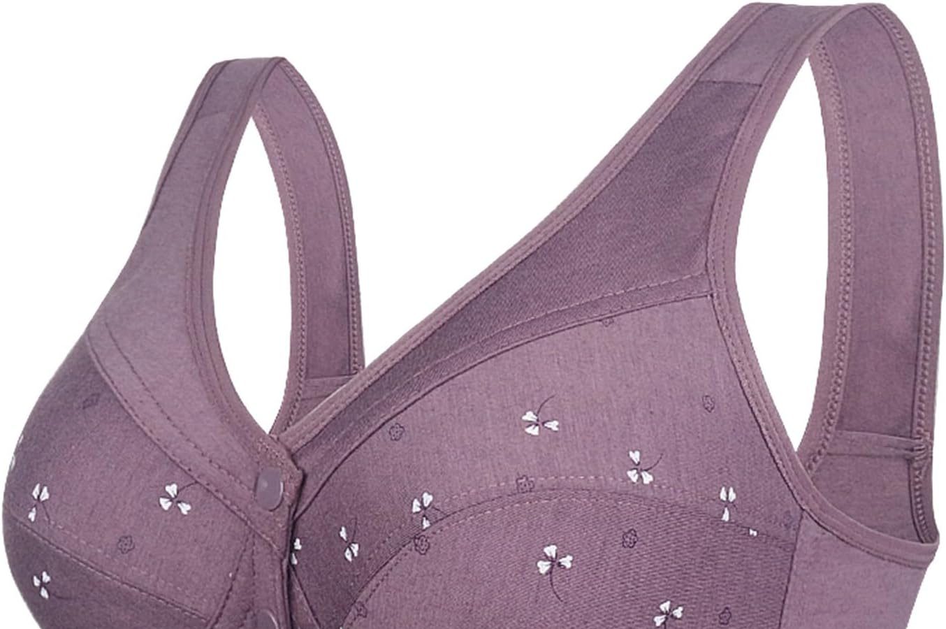 Cocila Reggiseno Donna Super Push up Unita Senza Fili Reggiseno antigoccia Regolabile e Traspirante Palla Reggiseno Top Fitness Palestra Bianco Reggiseno Allacciato Davanti Lovable