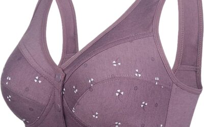 Cocila Reggiseno Donna Super Push up Unita Senza Fili Reggiseno antigoccia Regolabile e Traspirante Palla Reggiseno Top Fitness Palestra Bianco Reggiseno Allacciato Davanti Lovable