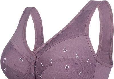 Cocila Reggiseno Donna Super Push up Unita Senza Fili Reggiseno antigoccia Regolabile e Traspirante Palla Reggiseno Top Fitness Palestra Bianco Reggiseno Allacciato Davanti Lovable