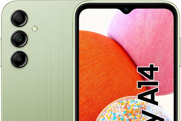 Samsung Galaxy A14 Smartphone Android, Display LCD FHD+ 6.6″, 4GB RAM, 128GB Memoria interna espandibile, Batteria 5.000 mAh, Light Green [Versione italiana]