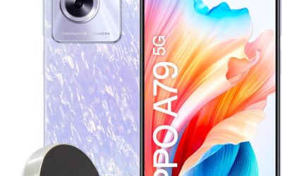 OPPO A79 5G Smartphone, AI Doppia fotocamera 50+2MP, Selfie 8MP, Display 6.72” 90HZ LCD FHD+, 5000mAh, RAM 8(Esp4GB/6GB/8GB)+ROM 256GB (esp1TB), IPX4, Supporto Auto [Versione Italia], Dazzling Purple