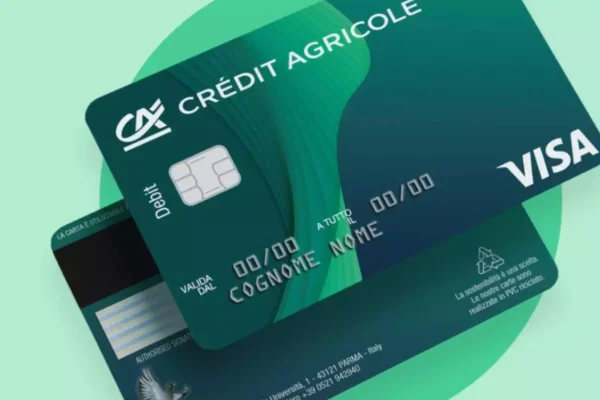 Carta di credito con Crédit Agricole: tua in pochi minuti