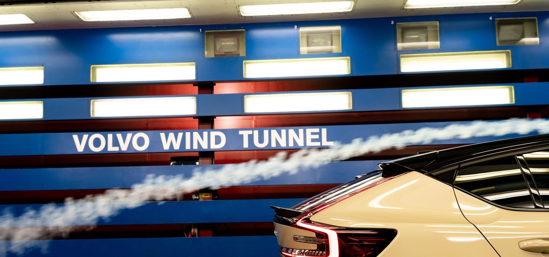 La galleria del vento per le auto Volvo