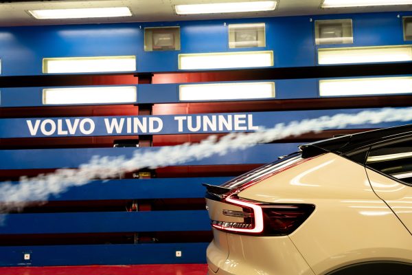 La galleria del vento per le auto Volvo