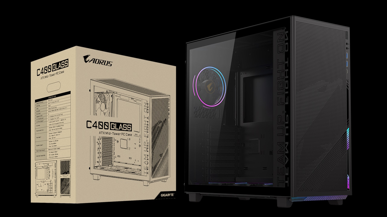 Gigabyte Aorus C400 Glass: compatto e moderno, ma spazio allo storage vecchia scuola!