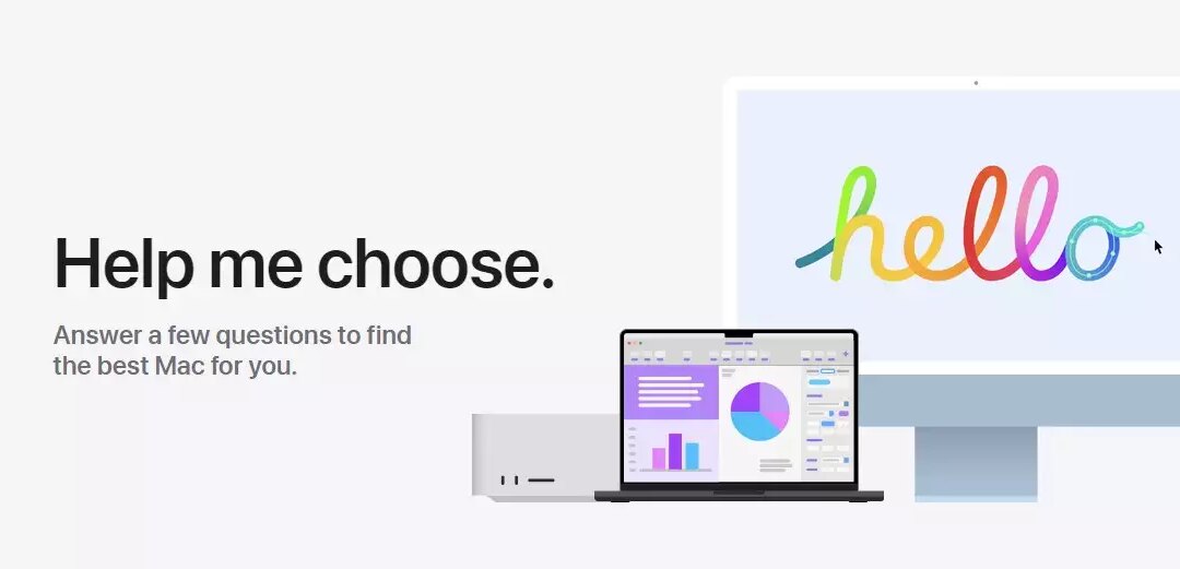 Apple presenta un nuovo sito web per trovare il Mac perfetto