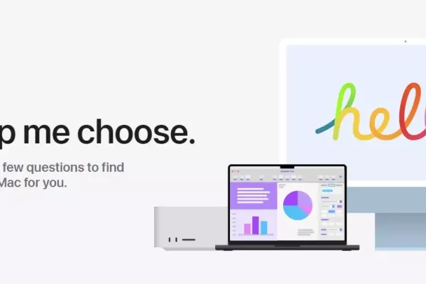 Apple presenta un nuovo sito web per trovare il Mac perfetto