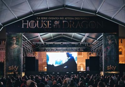 Grande affluenza per la notte al Castello Sforzesco di Milano dedicata all’arrivo della nuova stagione di House of The Dragon