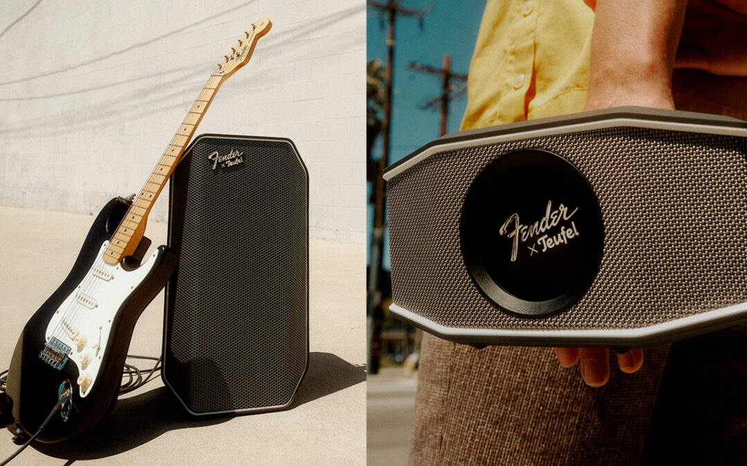 La modernità dell'altoparlante Bluetooth e l'iconico amplificatore Fender fusi insieme