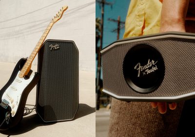 La modernità dell'altoparlante Bluetooth e l'iconico amplificatore Fender fusi insieme