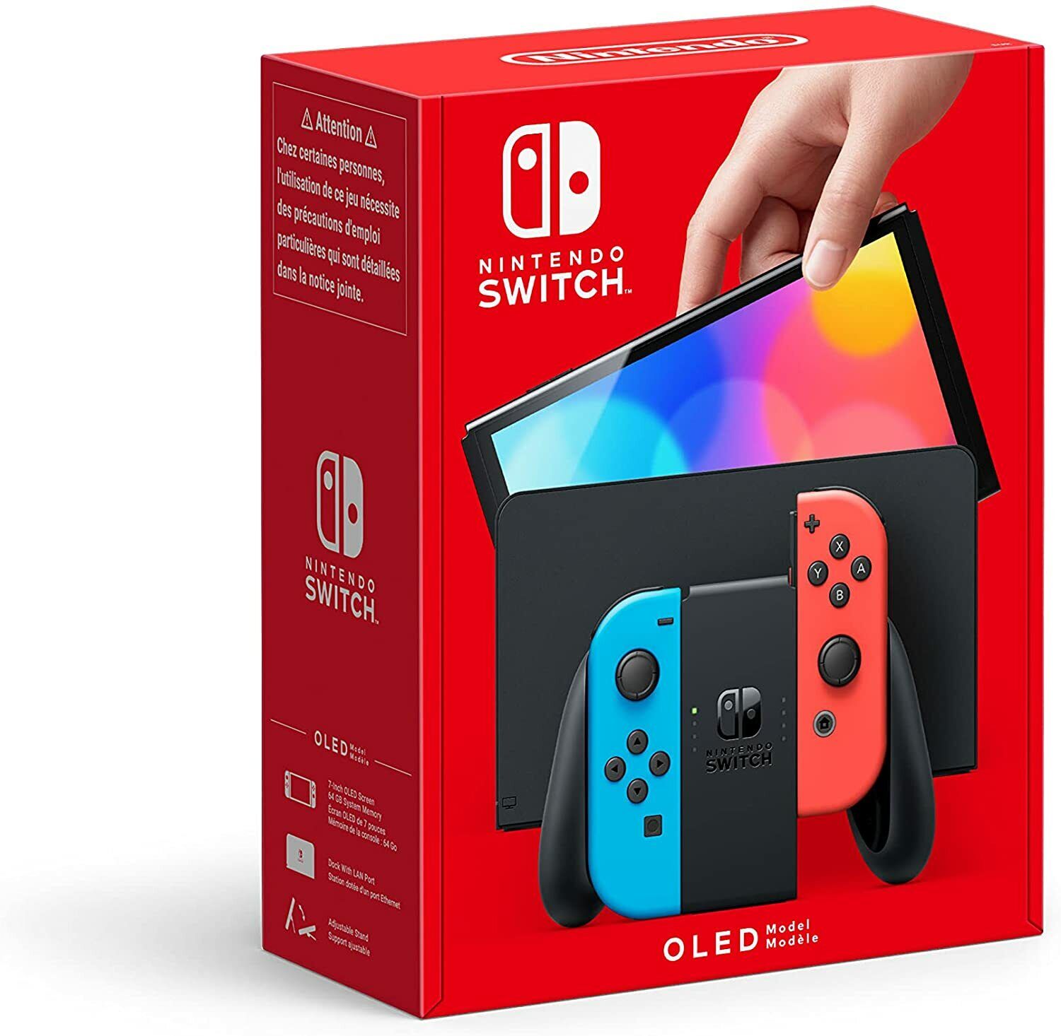 NINTENDO SWITCH OLED BLU NEON / ROSSO NEON CONSOLE PORTATILE 64GB HDMI ITALIA