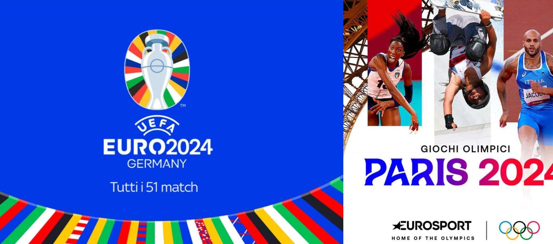 guarda Europei e Olimpiadi a 14,90 euro al mese