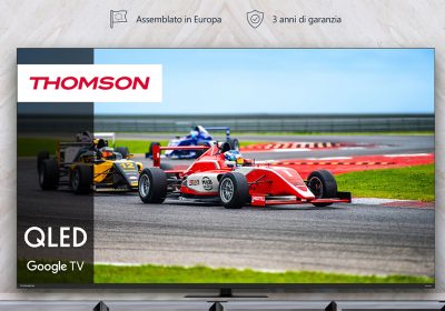 Per gli Europei 2024 si riaffaccia sul mercato anche Thomson: ecco i TV QLED Pro con Google TV