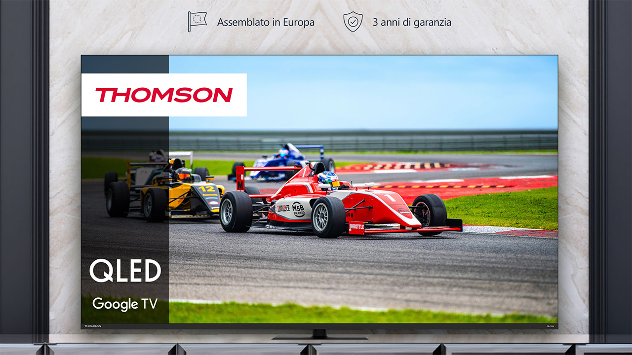 Per gli Europei 2024 si riaffaccia sul mercato anche Thomson: ecco i TV QLED Pro con Google TV