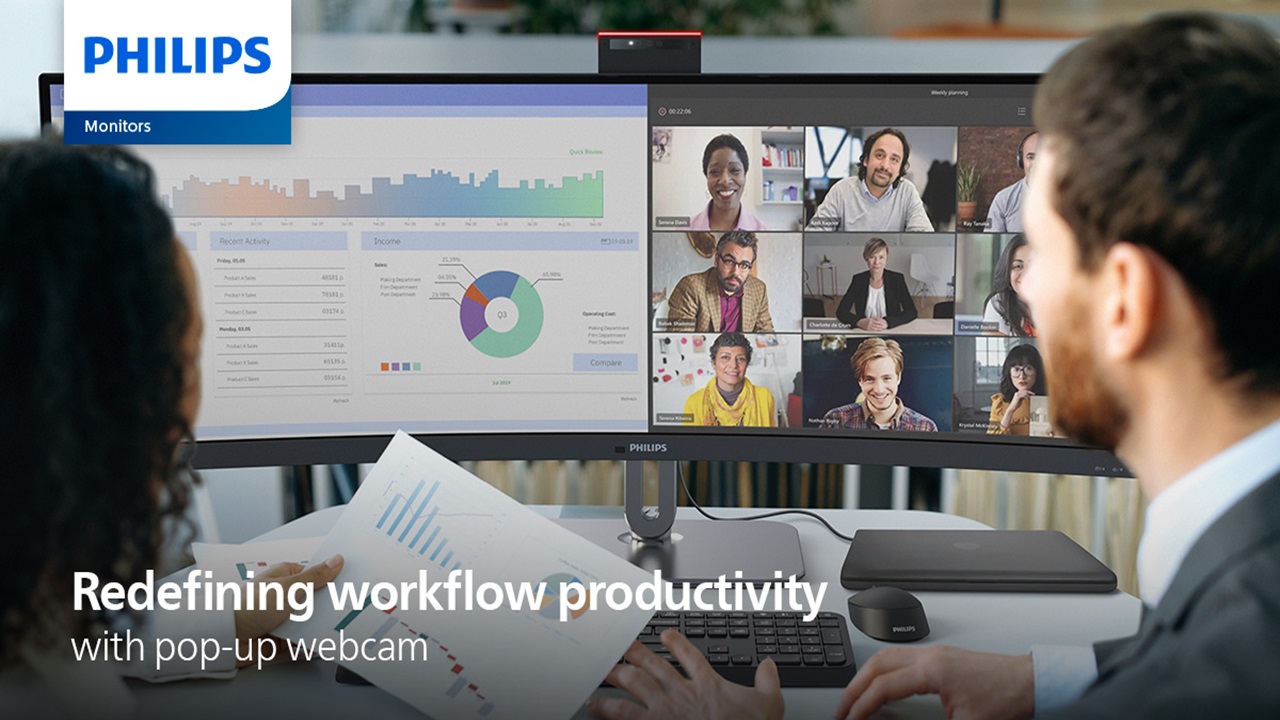 Philips 49B2U6903CH: produttività all'ennesima potenza con webcam integrata