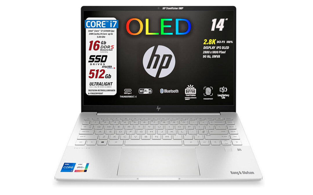 HP o ASUS, 2 portatili creator in promo da 939€: OLED 14" 2.880×1.800 pixel, Core i7-13700H o Ultra 7, 16GB RAM, SSD velocissimi!
