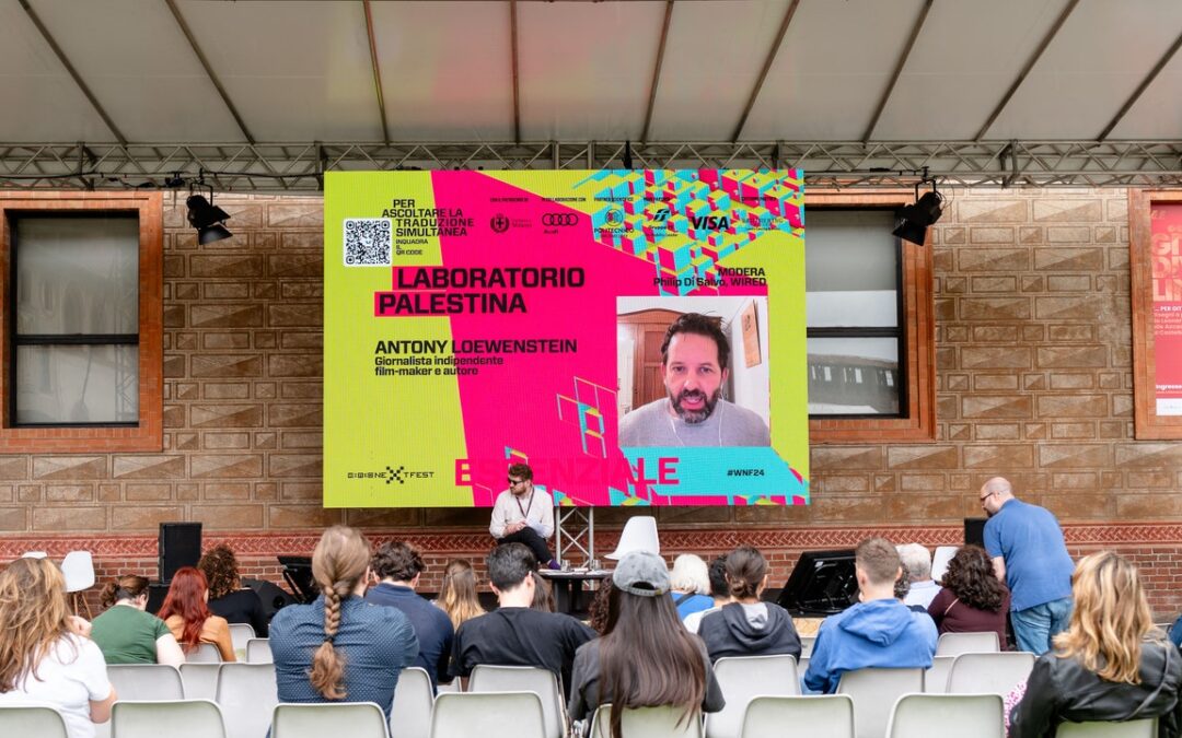 Antony Loewenstein al Wired Next Fest 2024 di Milano racconta come la tecnologia avanzata di Israele “sta togliendo la libertà ai palestinesi”