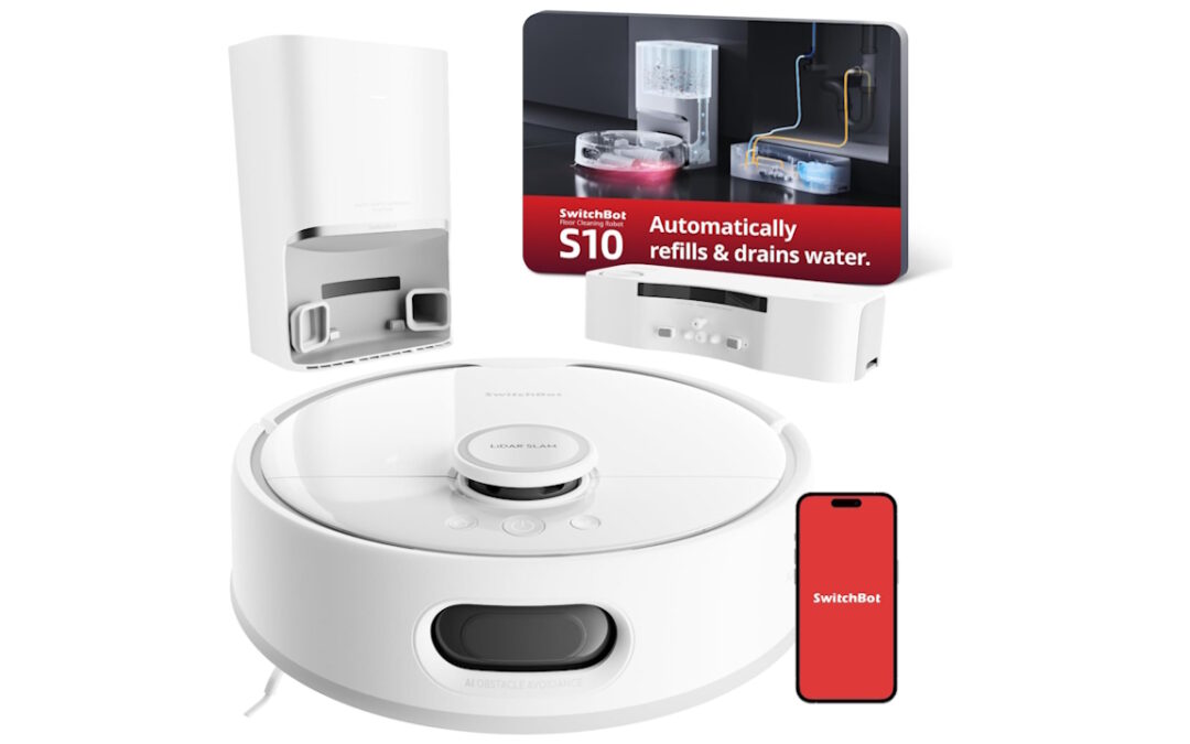 SwitchBot S10: un robot aspirapolvere da 6500Pa che si collega all'impianto idraulico della casa, ora a soli 799€ (-200€)