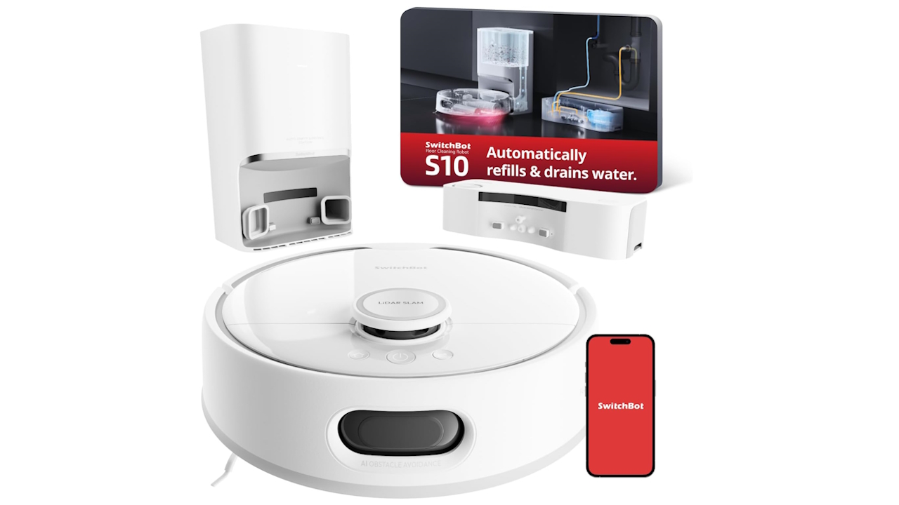 SwitchBot S10: un robot aspirapolvere da 6500Pa che si collega all'impianto idraulico della casa, ora a soli 799€ (-200€)
